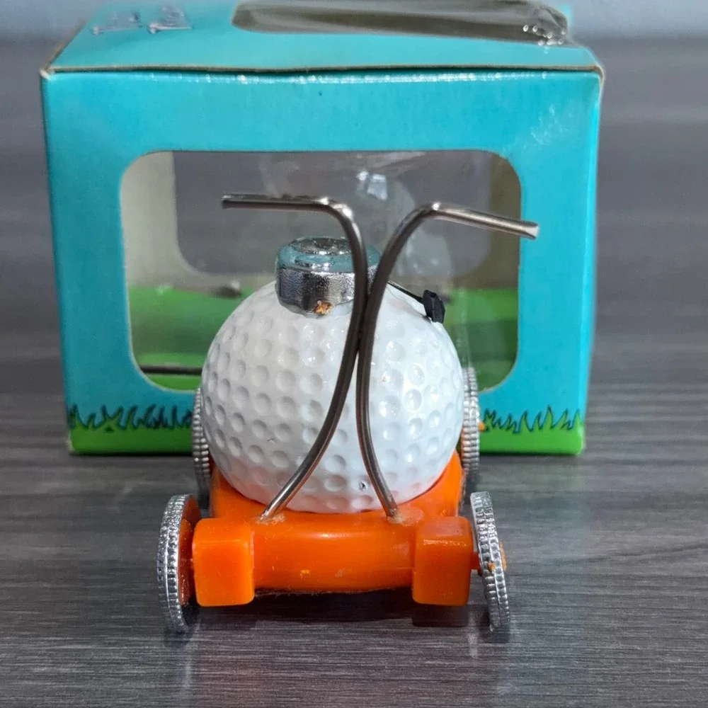 Vintage 1987 Nikry Ruff Rider Golf Ball Lawnmower Novelty Toy with Box Gift